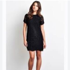 Lauren Ralph Lauren Black Lace Dress C7